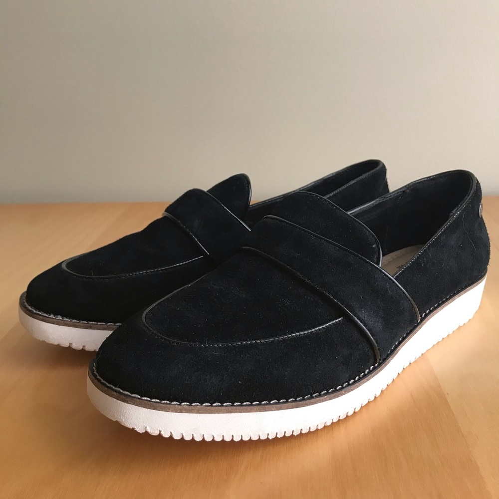 Hush Puppies Black Suede Zero G Loafers